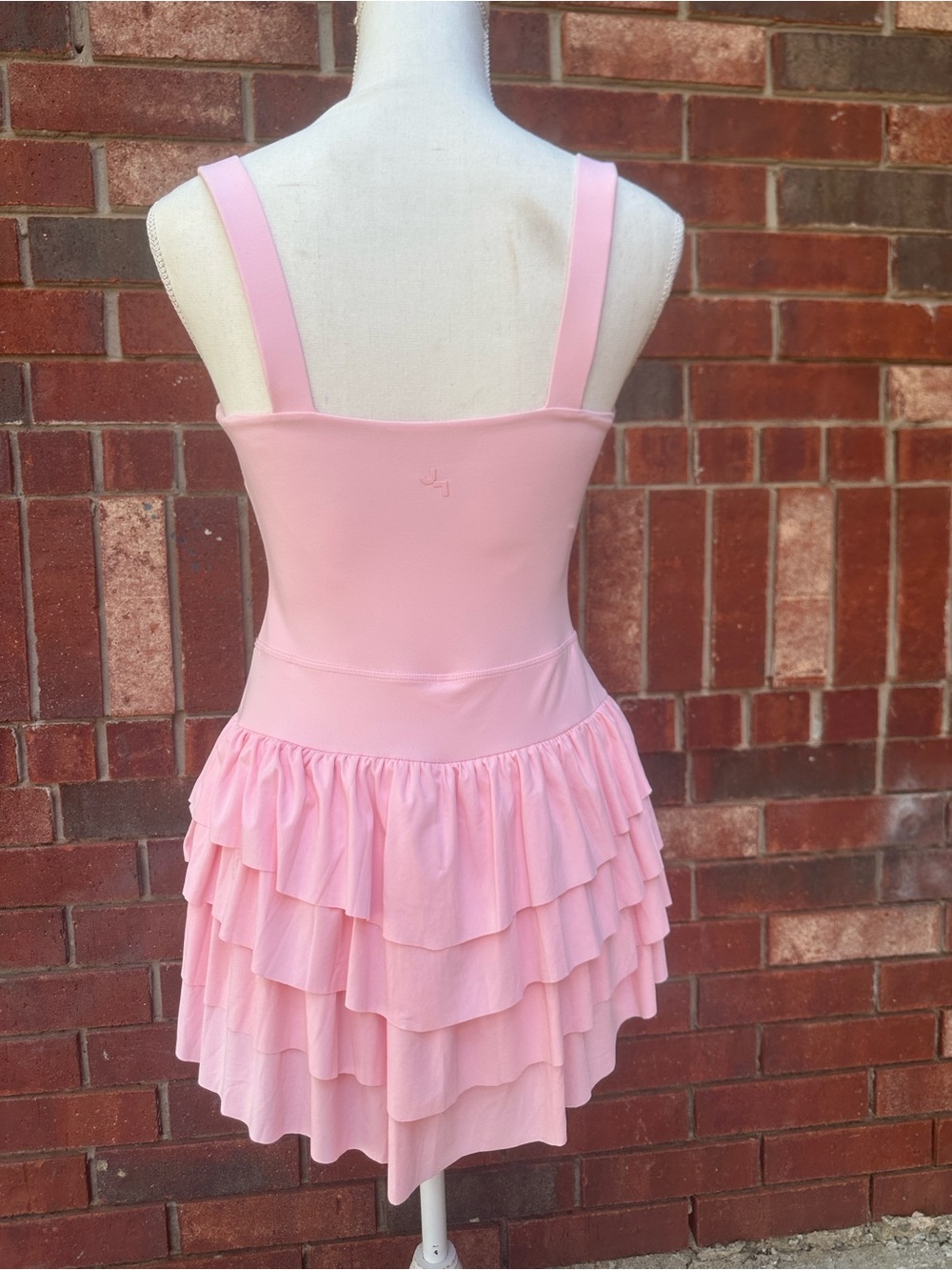 JoyLab Light Pink Ruffled Slip Dress Romper - Picture 5 of 9